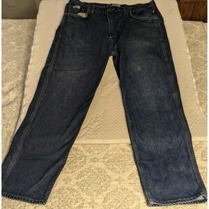 Tyndale Fire‎ Resistant Blue Jeans 42x32 Made in USA Baggy Skater Streetwear